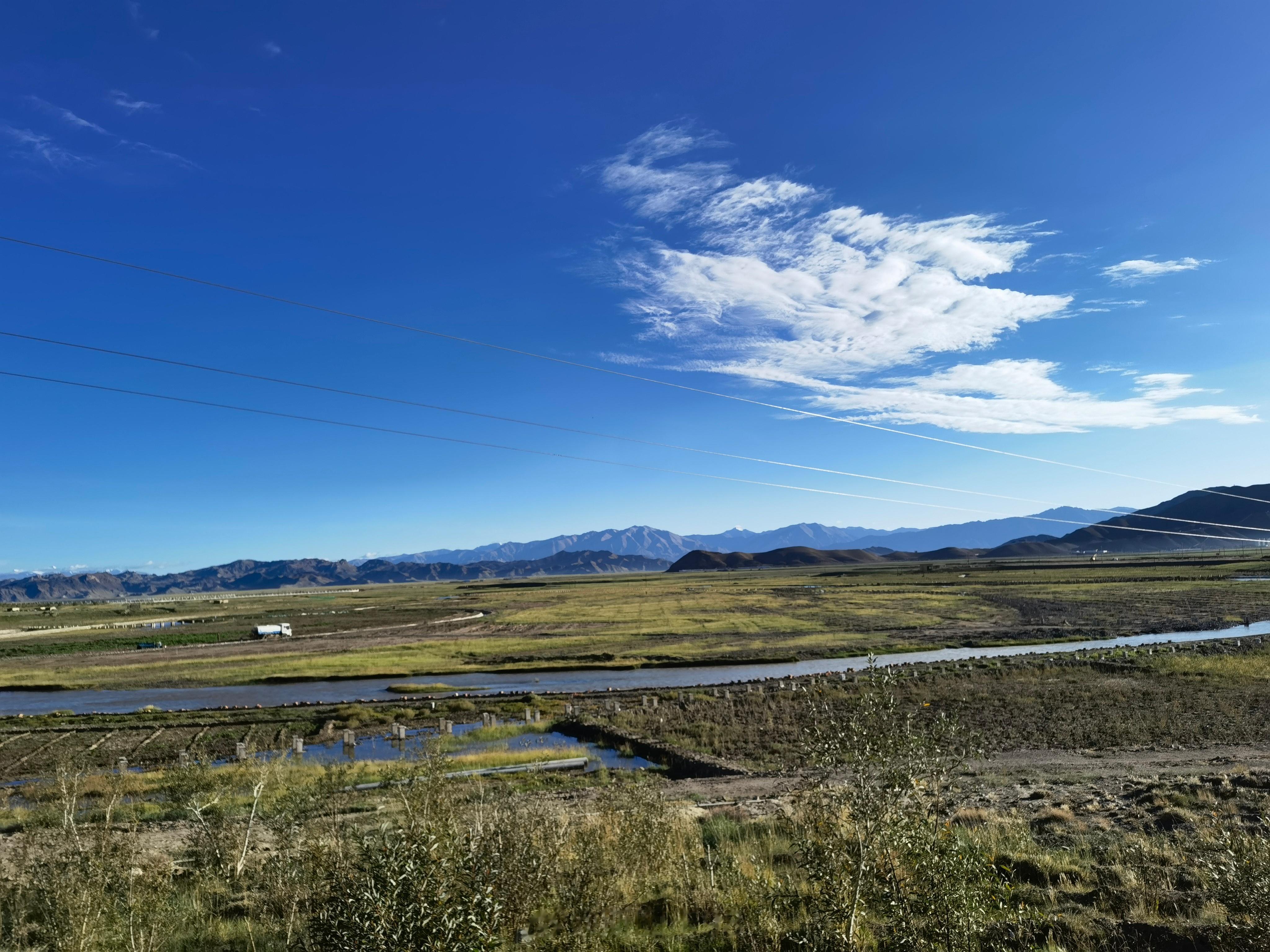 #红色热土高海拔之恋# 绿色，是雪域高原最鲜明的底色，雪域高原下，空气纯净清新、