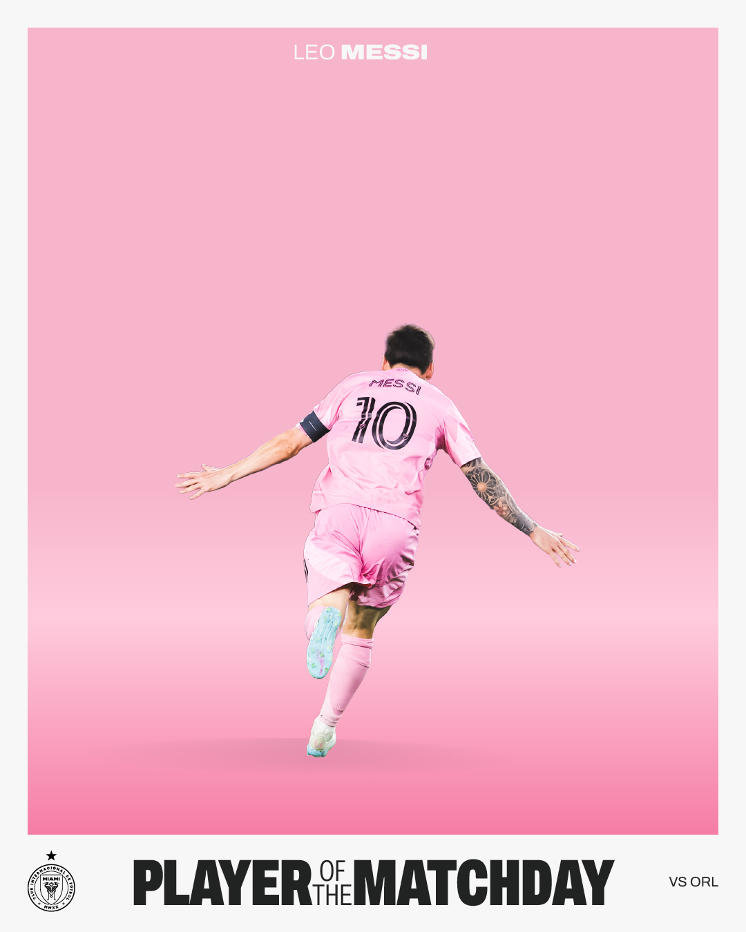 🐐第二轮最佳球员~梅西！梅西奥兰多城2比4迈阿密国际