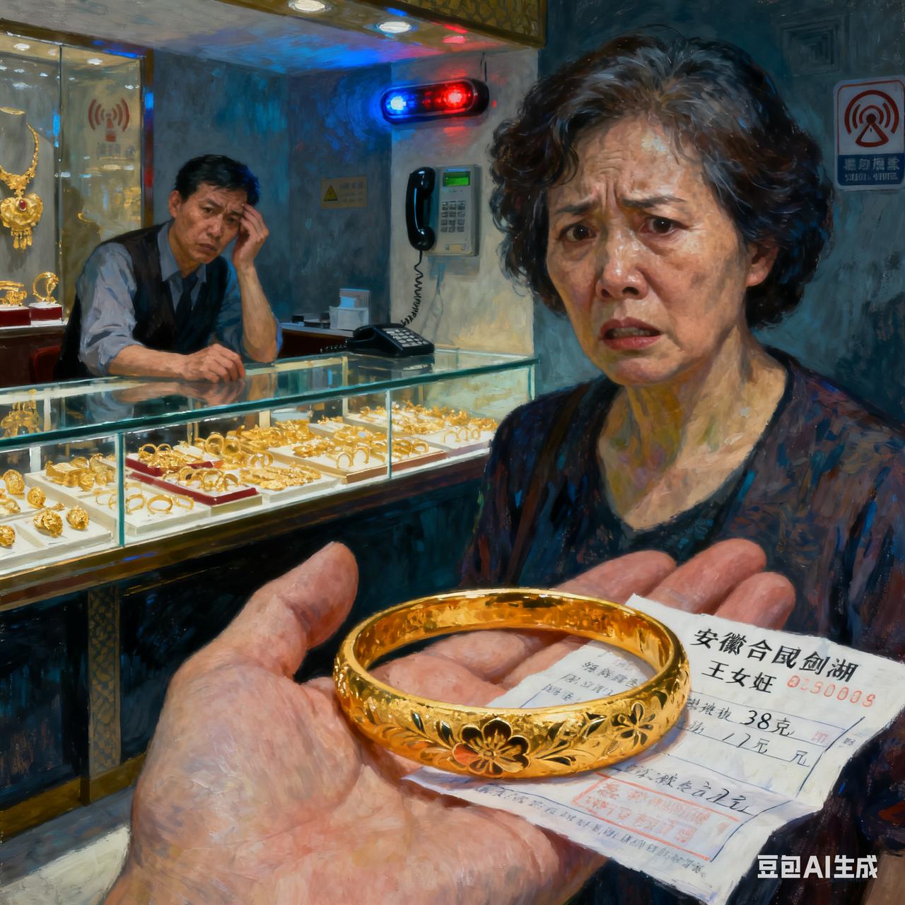 合肥女子38克金镯变赝品，熟人作案真相惊人
 
近日，安徽合肥巢湖市民王女士遭遇