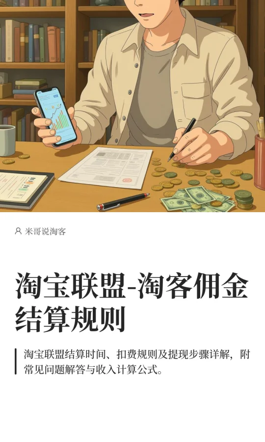 淘宝联盟-淘客佣金结算规则