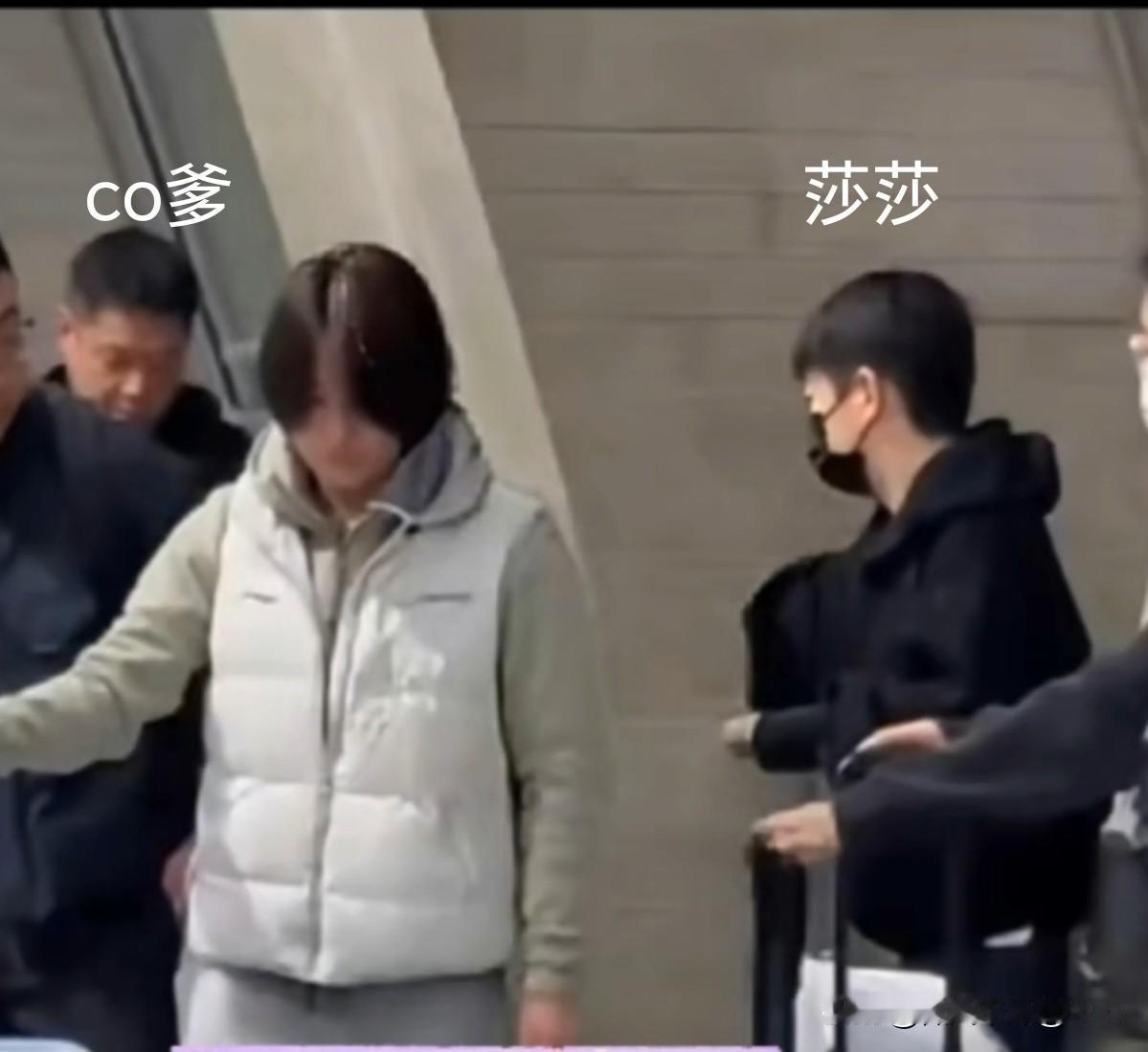 莎莎和国乒大部队已经到达了法国戴高乐机场。看co爹一直陪在莎莎身边。这次任姐和翔