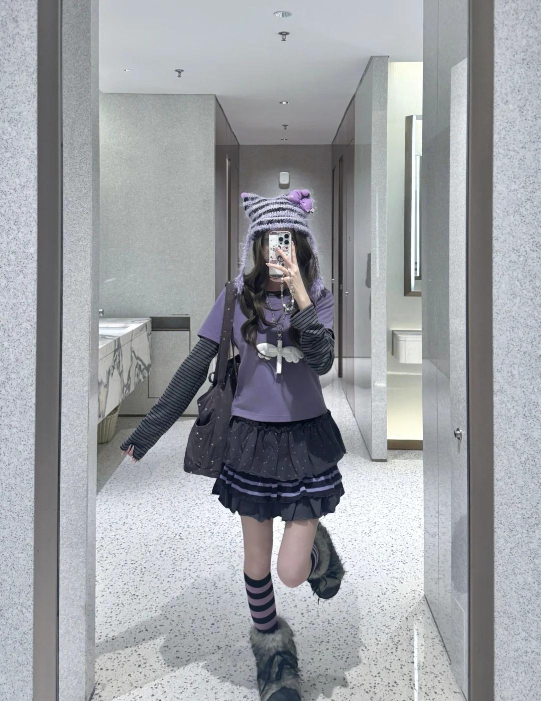 演唱会ootd｜当我担的应援色是紫色💜（含🔗
紫色回归啦
演唱会穿搭 电子y