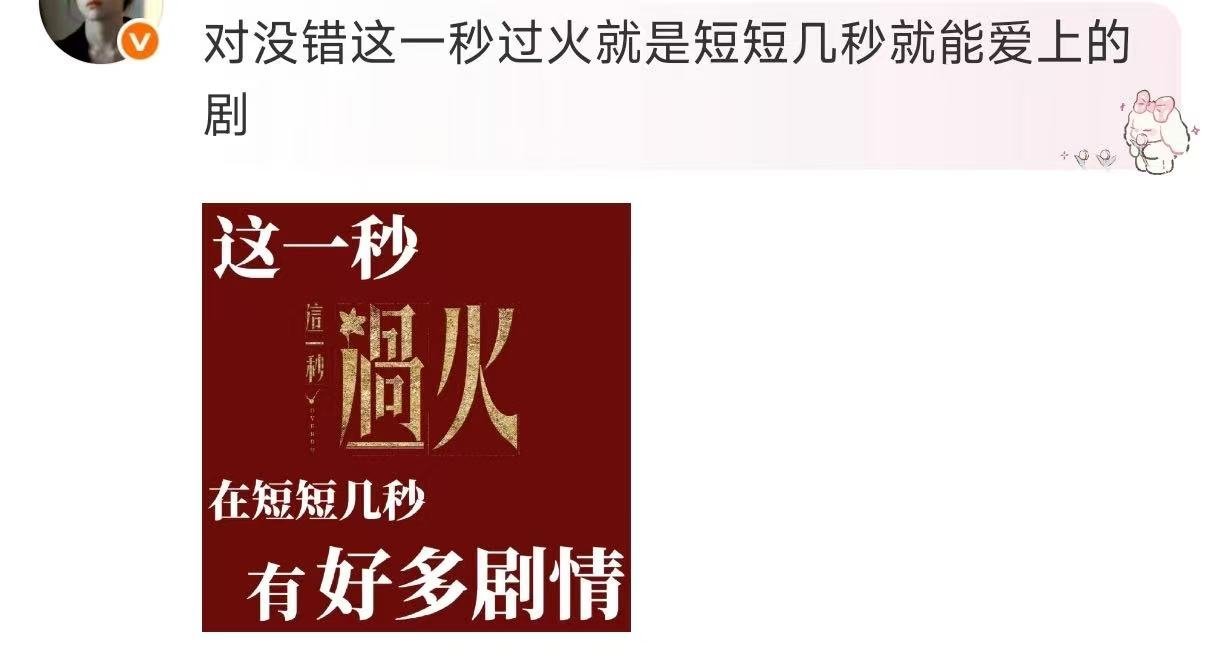 这一秒过火短短几秒就能爱上的剧这一秒过火短短几秒好多剧情双强拉扯戏份紧凑，几秒交
