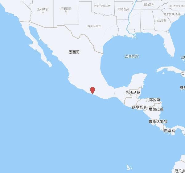 【欧洲地中海地震中心】发布，2025-10-24 03:31:58 在 格雷罗，