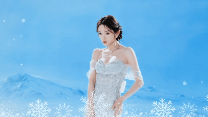 唐艺昕婚纱造型唱雪人唐艺昕婚纱造型 谁能拒绝穿着婚纱唱《雪人》的唐艺昕啊