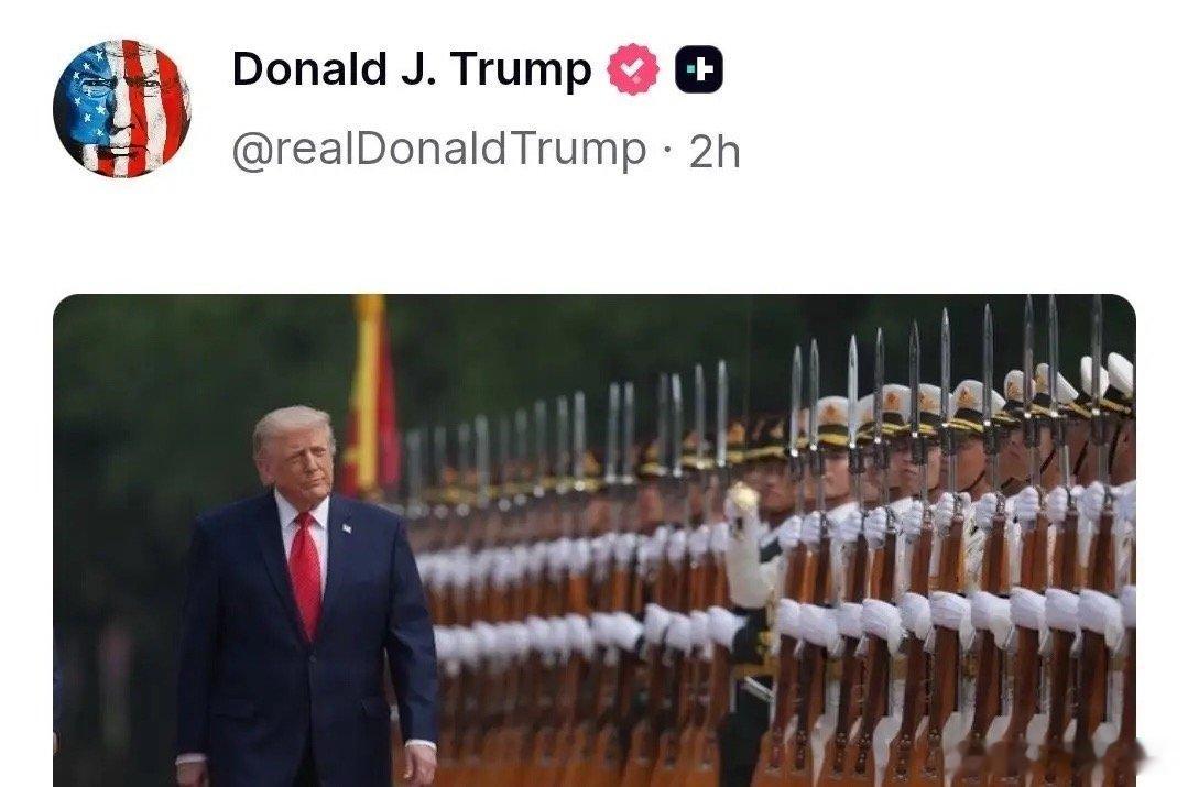今天，特朗普突然发了这样一张图，而且还不配文，这……特朗普时隔多日、不带任何配文