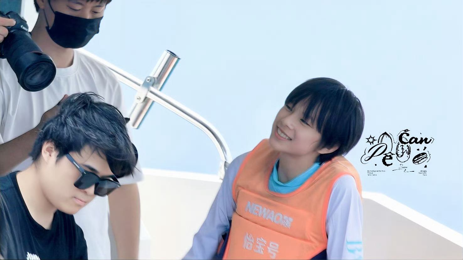 陈思罕潜水陈思罕团综海上项目路透🤿🚤妹妹头快艇潜水小狗好青春好清爽体验多多玩