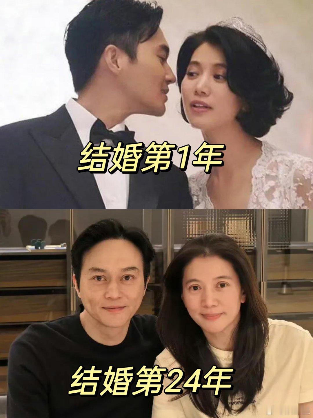 谁能不羡慕张智霖袁咏仪的爱情！结婚24周年，素颜居家合照超甜。从初见的心动，到日