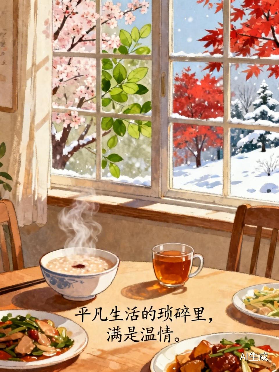 很多人总以为幸福遥不可及，要盛大惊喜、耀眼风光。其实，真正的幸福就在平凡生活的琐