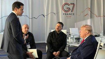 特朗普、卢比奥与泽连斯基在G7峰会上

乌克兰与美国的互动消失很久了。6月16日
