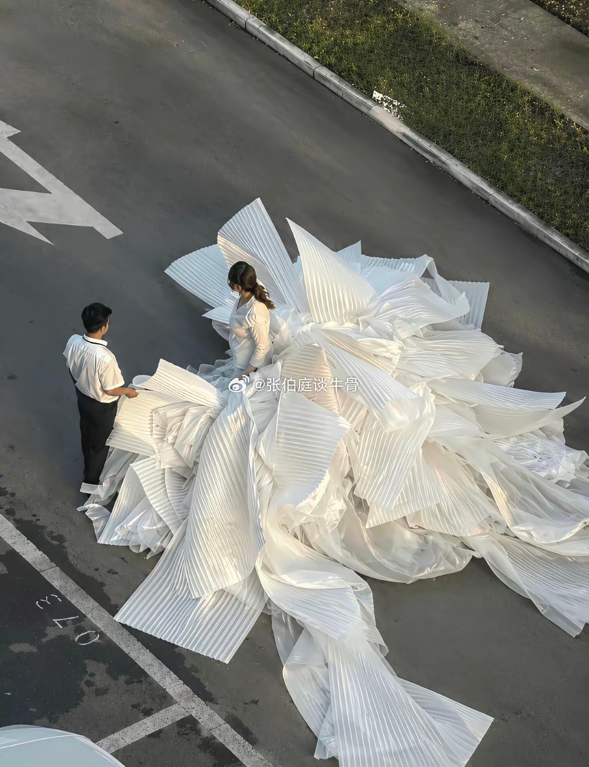 这张图片真的太绝了，第一眼以为是婚纱