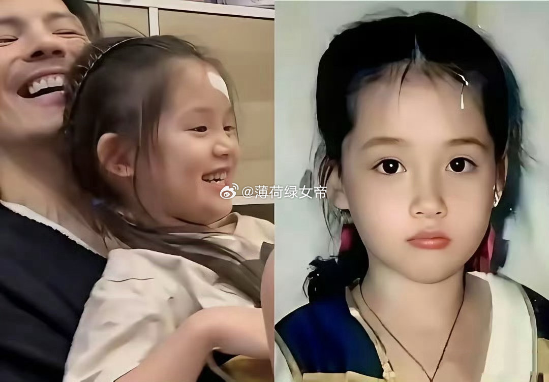 这是向佐女儿向芷，这俏模样的向家小公主，妥妥遗传了妈妈郭碧婷的美！ ​​​