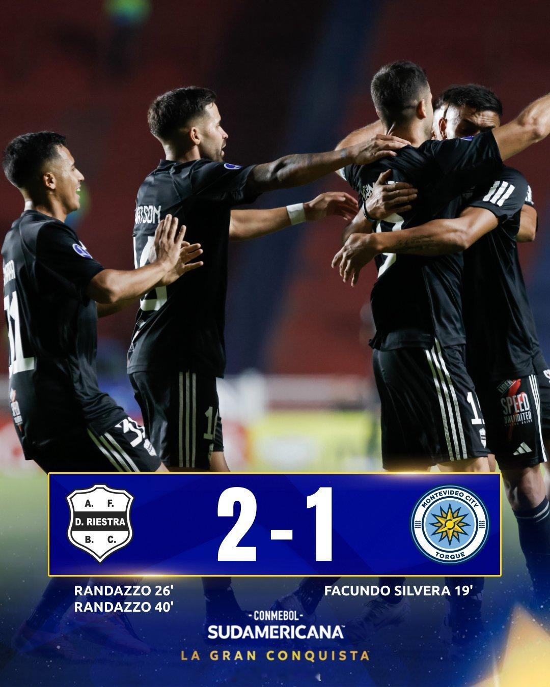南美杯🏆 F组 第 3轮 比赛日阿根廷🇦🇷里埃斯特拉 2-1 蒙得维的亚城