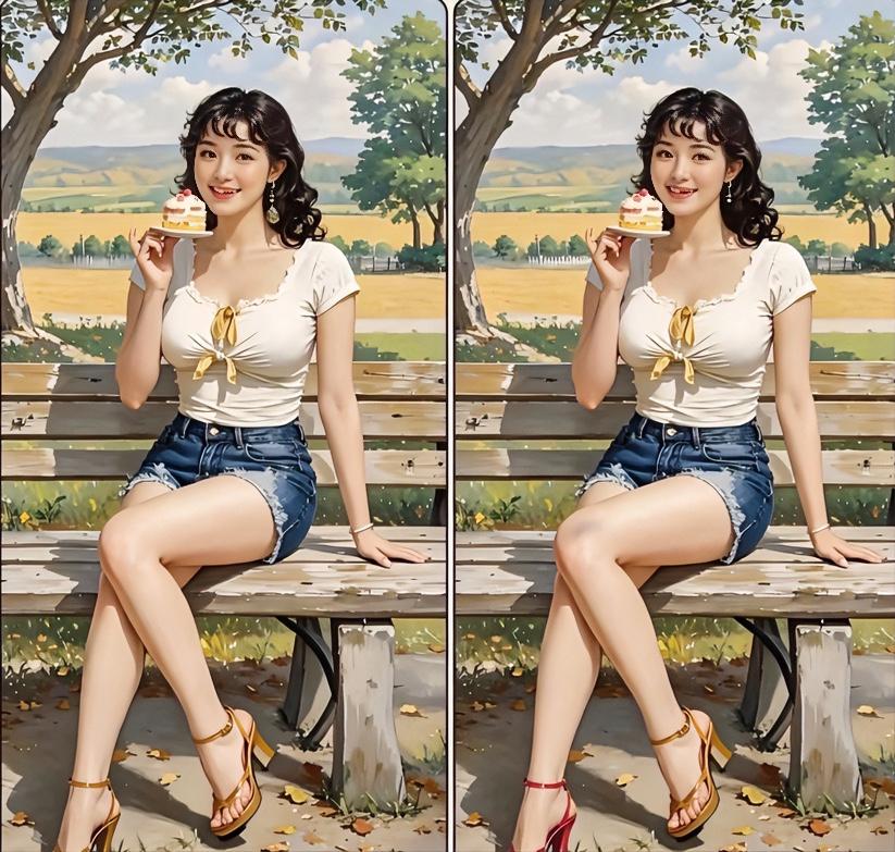 据说有10处不同，我找了半天，才发现7处，友友你能找到几处？