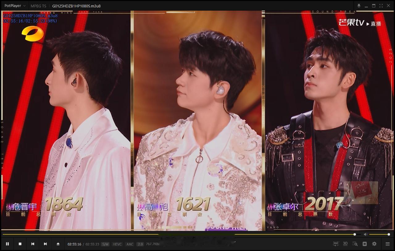 到现在为止，冠军就是在危晋宇和张卓尔产生了声鸣远扬