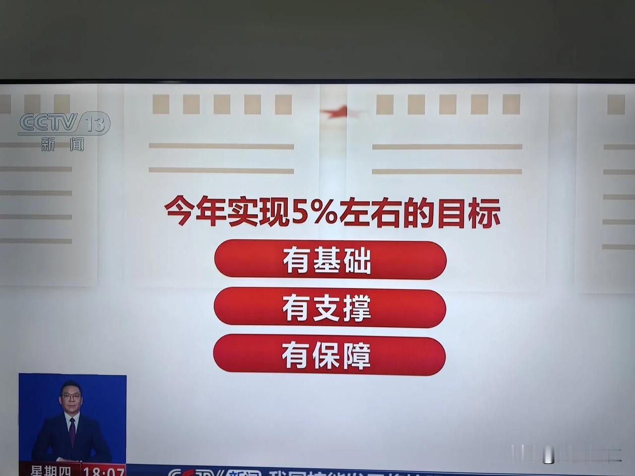 今年的几项主要指标
（人大会经济主题记者会）
