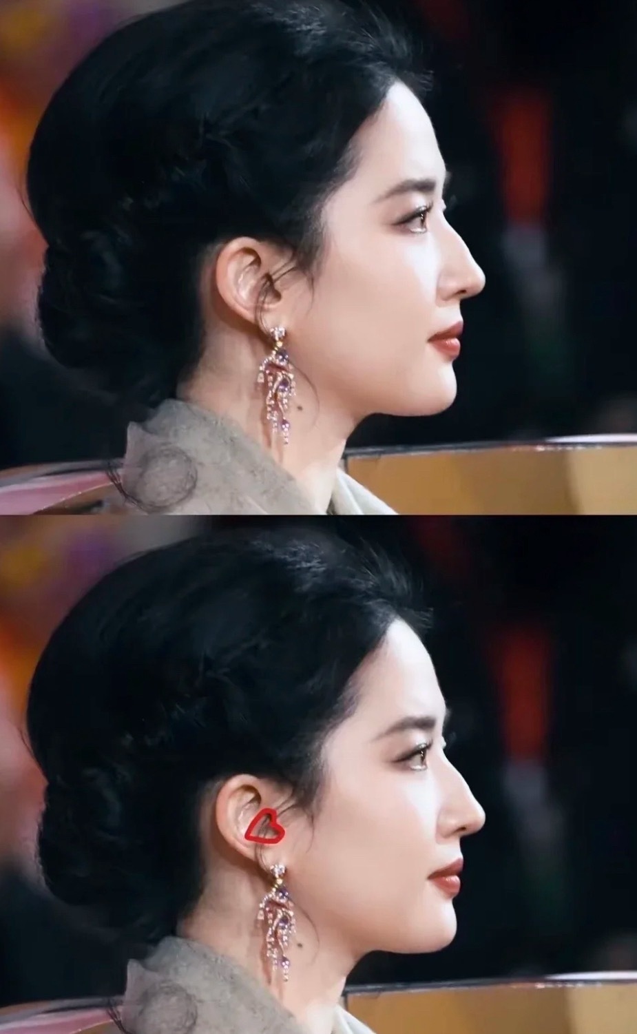 怎么会有人连耳朵都是心形的啊 