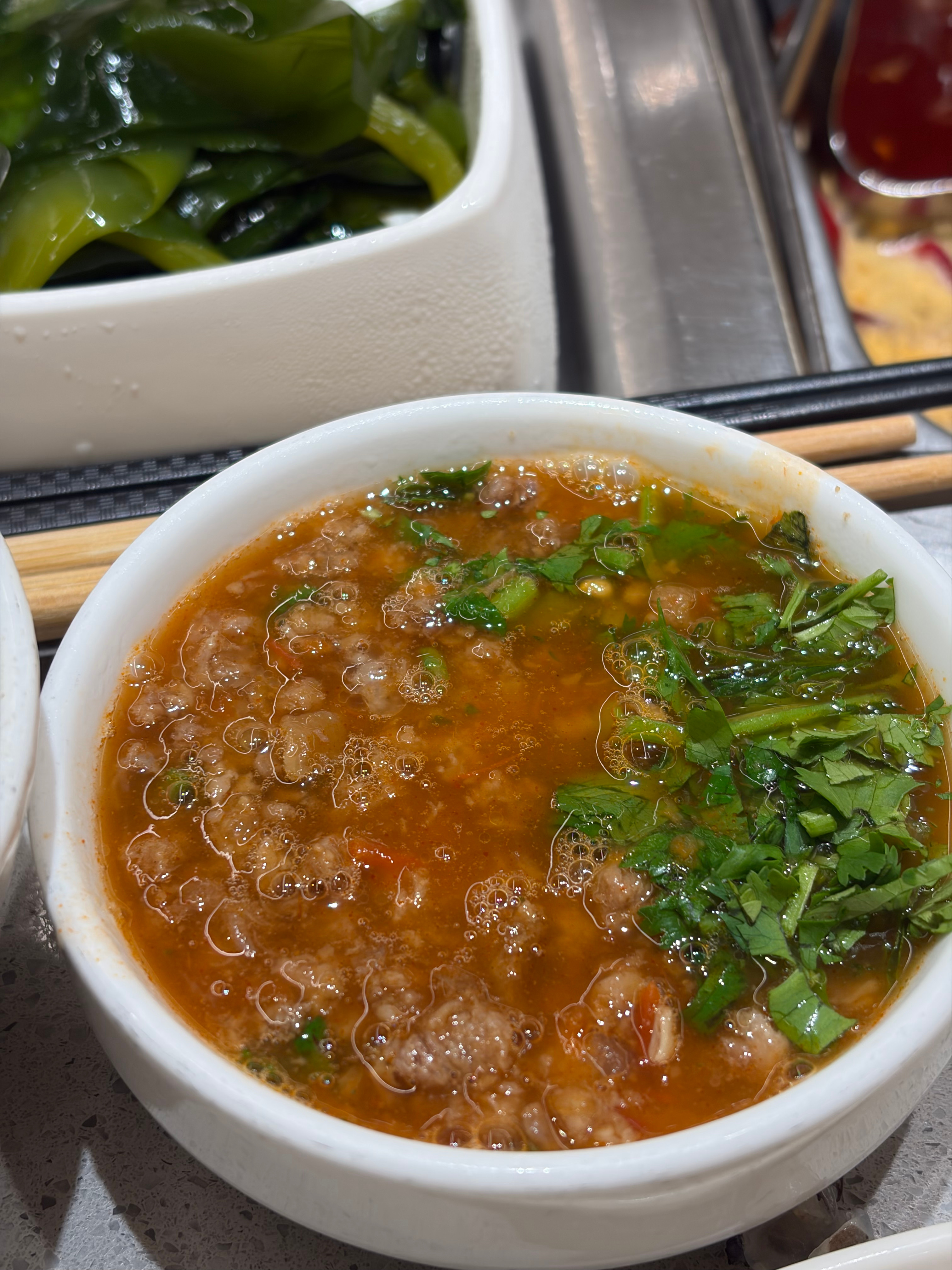三碗汤喝饱 