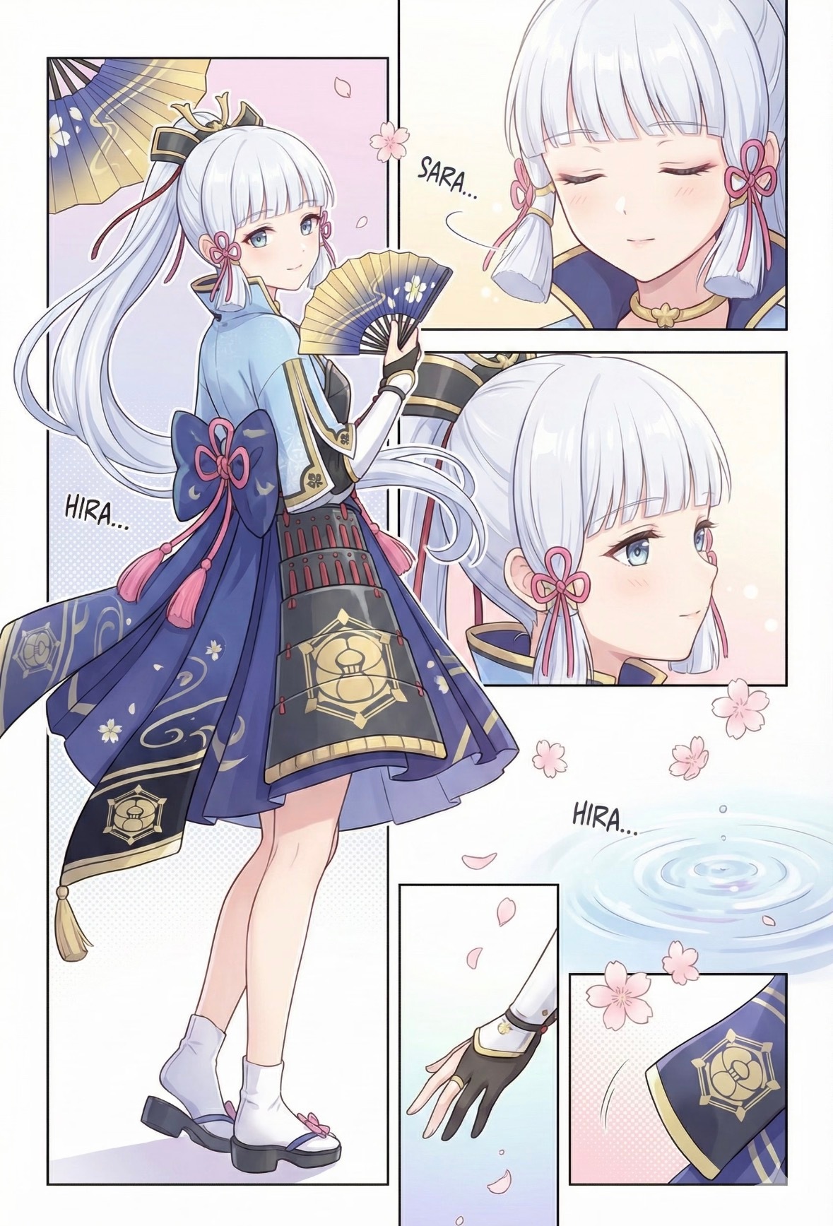 最初的神里绫华，绫华还是美的，原神里的最爱！ 