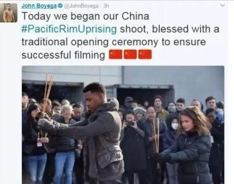 一个外国大牌明星来了都要挑选良辰吉日，烧香拜几下的行业，
他们开机拍摄，拍完顺利