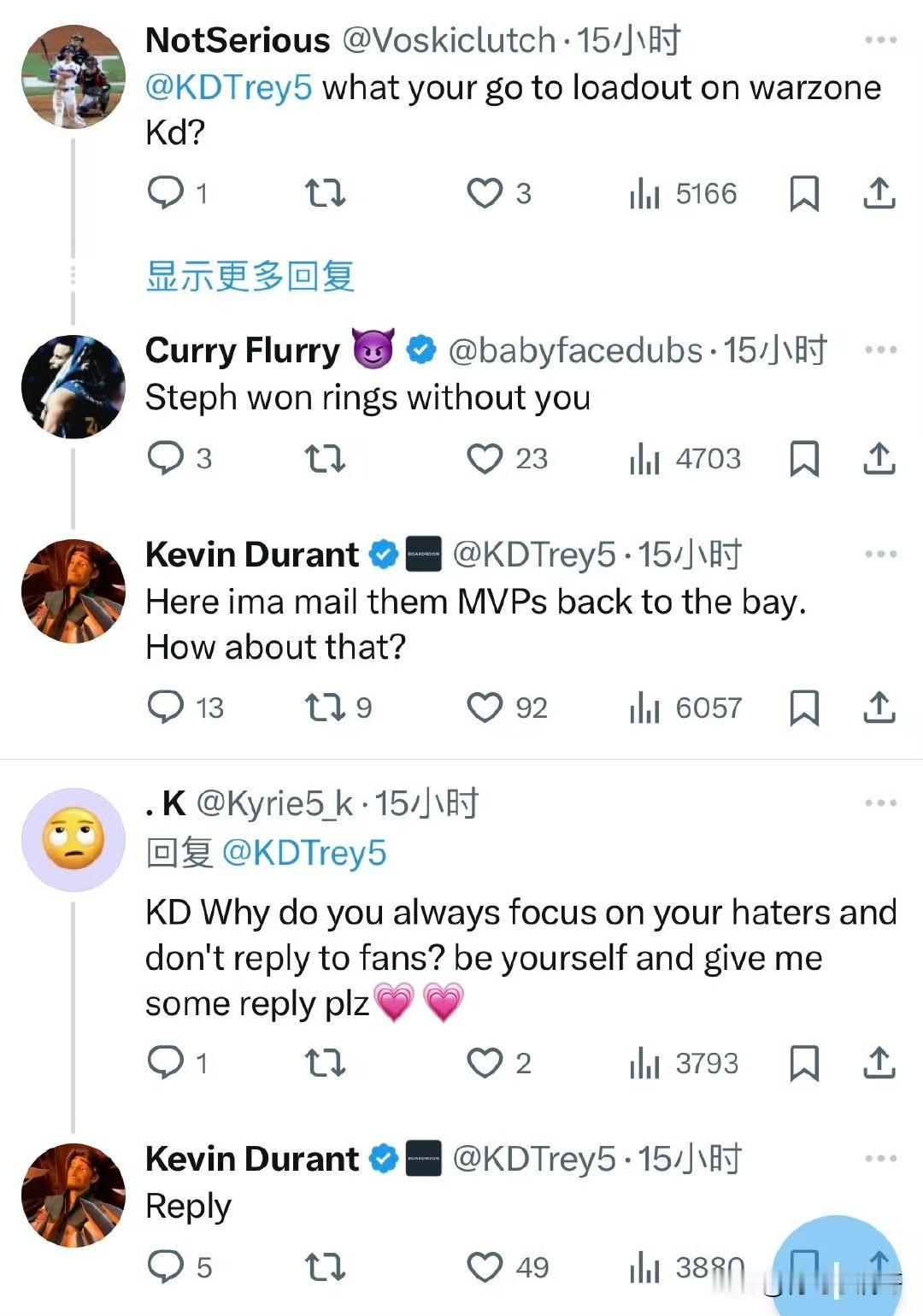 杜兰特再次活出自我！！！把FMVP奖杯寄回湾区？

近日，杜兰特又展现了自我的一