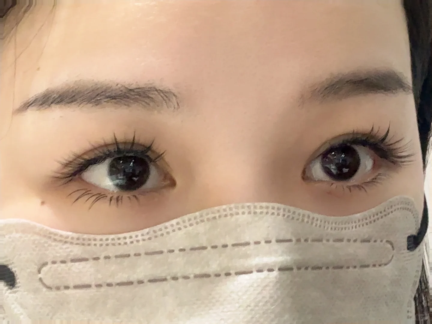 还是得种睫毛 第一次种这样的睫毛