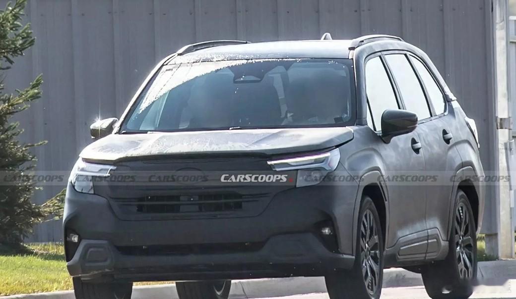 近日，#斯巴鲁全新SUV# 测试车谍照曝光，新车可能是#森林人混动版# 。动力有