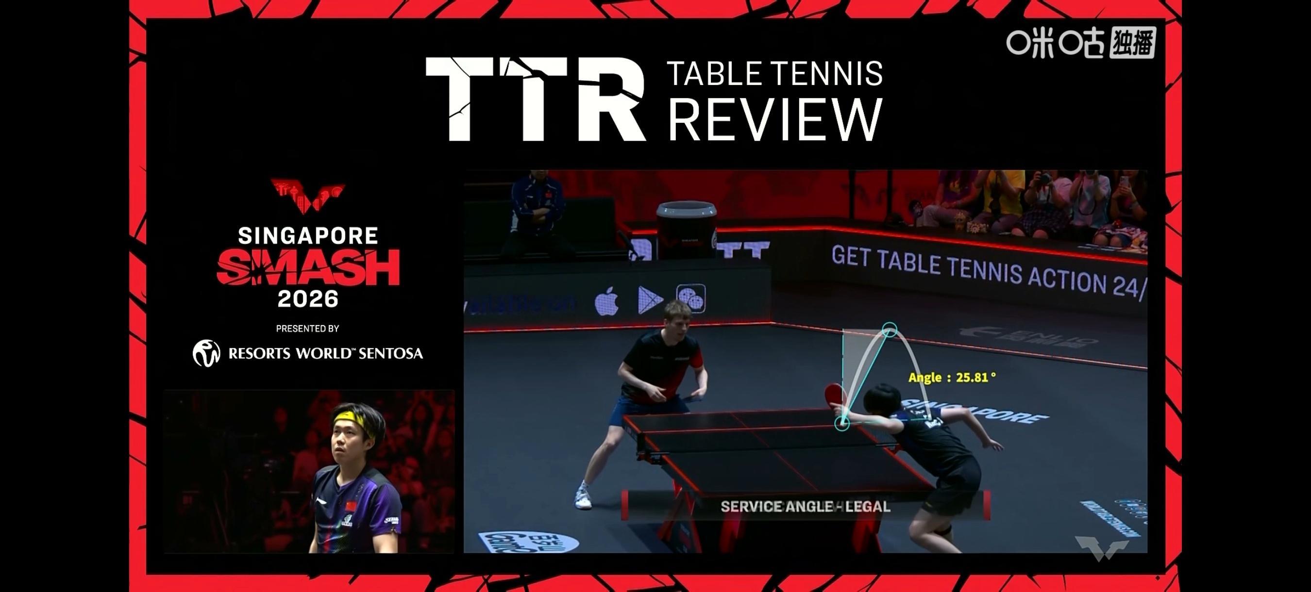王楚钦vs林德楚钦发球挑战成功！！不知道裁判眼睛怎么长的