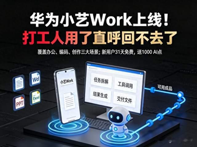 华为小艺Work上线！打工人用了直呼回不去了