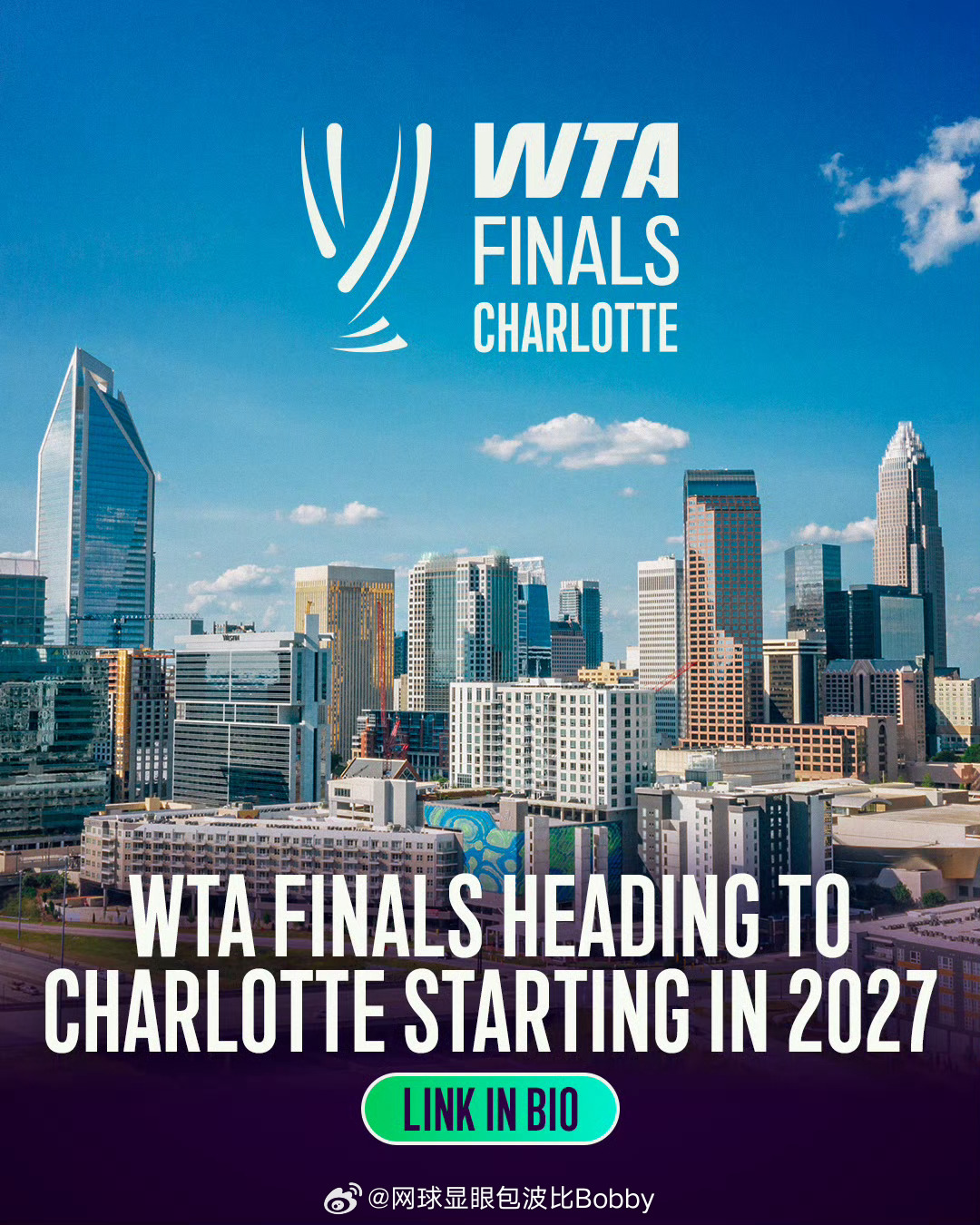 号外，号外📢WTA年终总决赛新举办地揭晓🔥🏟️北卡罗来纳州夏洛特【2027