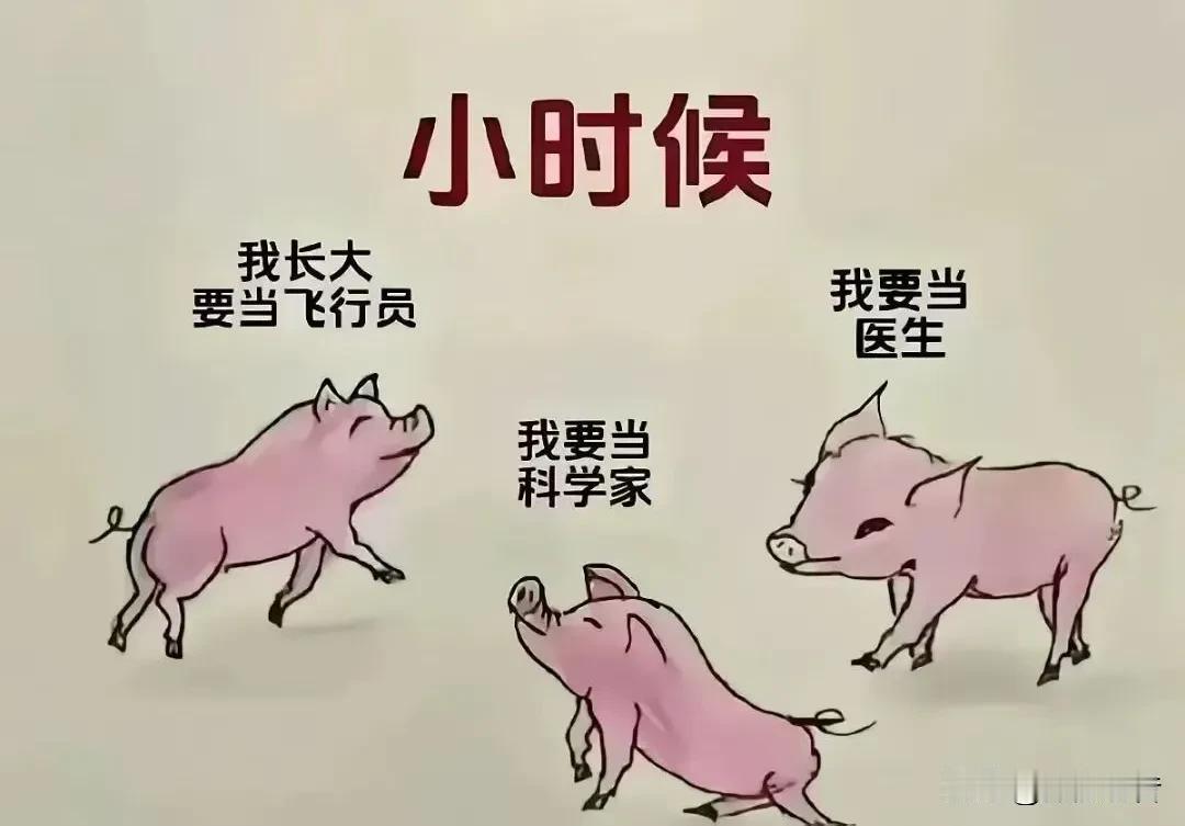 “小时候的梦想与现实的差距”😂🐷
儿时的愚蠢愿望 小时候的十年后 长大最难的