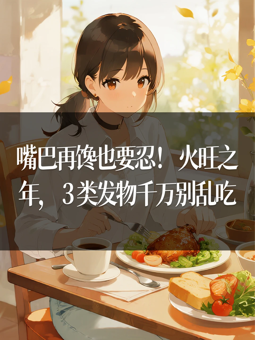 嘴巴再馋也要忍！火旺之年，3 类发物别乱吃