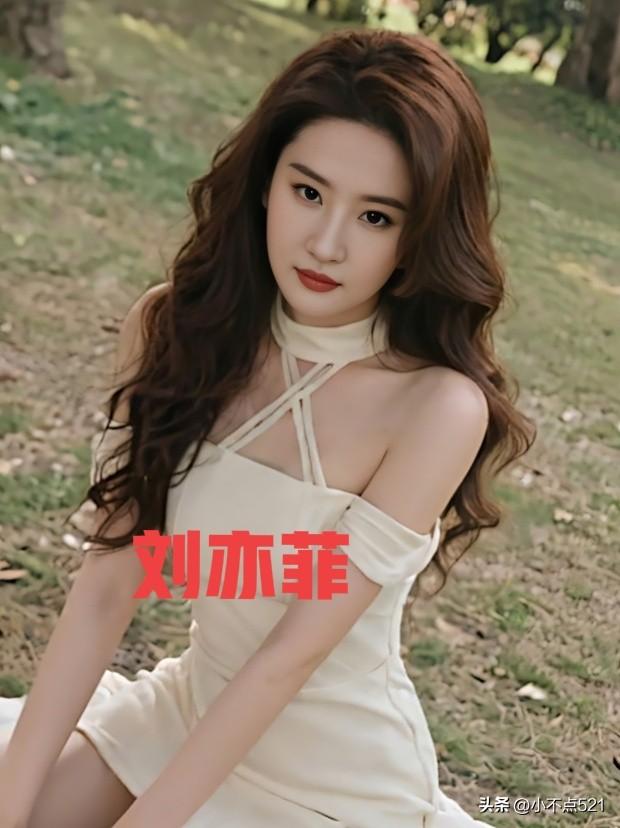 刘亦菲这造型也太美了！[比心]白色蕾丝花边在灯光下闪得我移不开眼，卷发温柔又带点