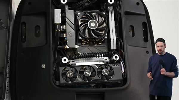 这椅子不简单！9800X3D+RTX 4060塞进电竞椅：一根线即可运行