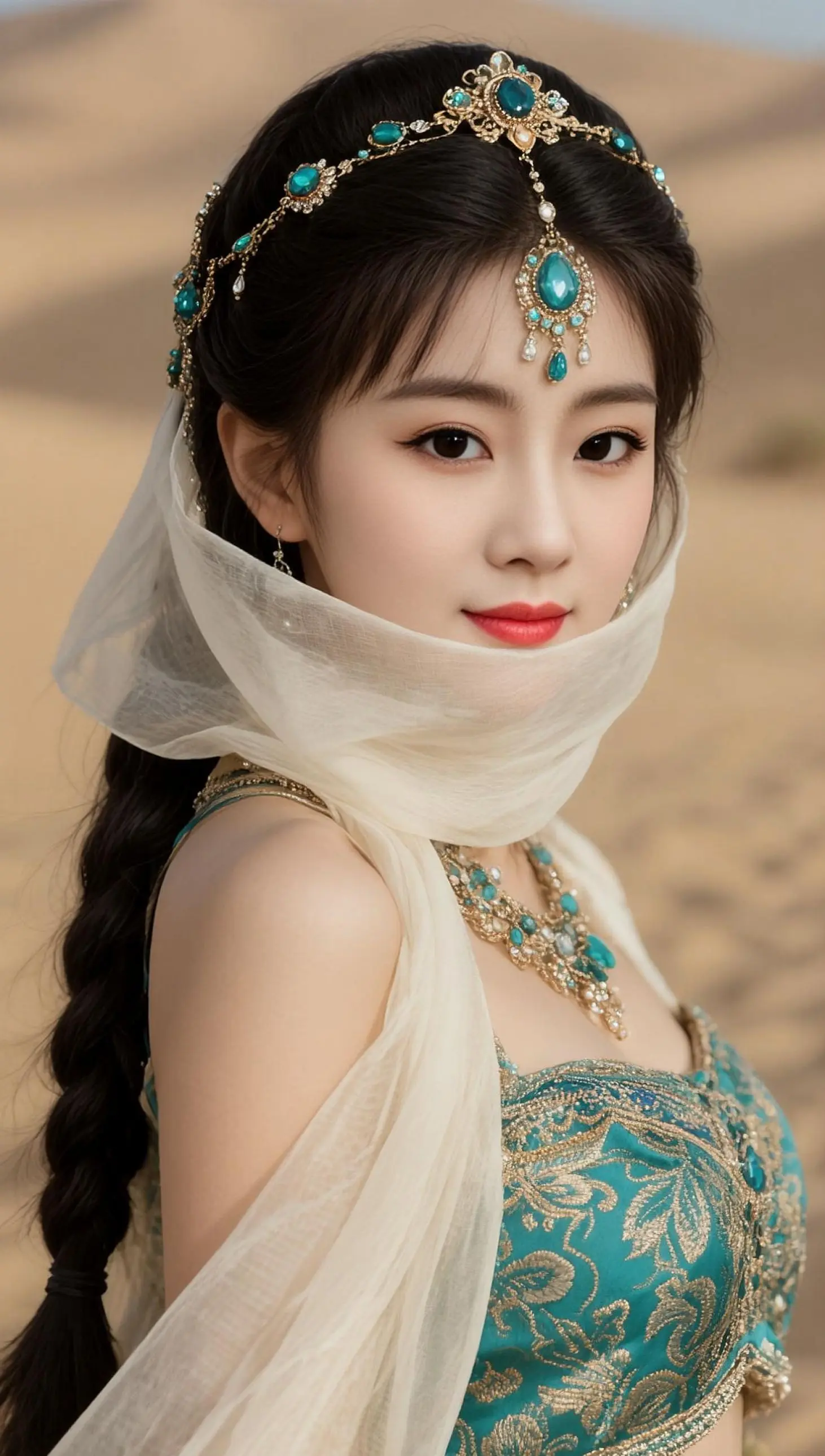 AI西域面纱写真 ai创作