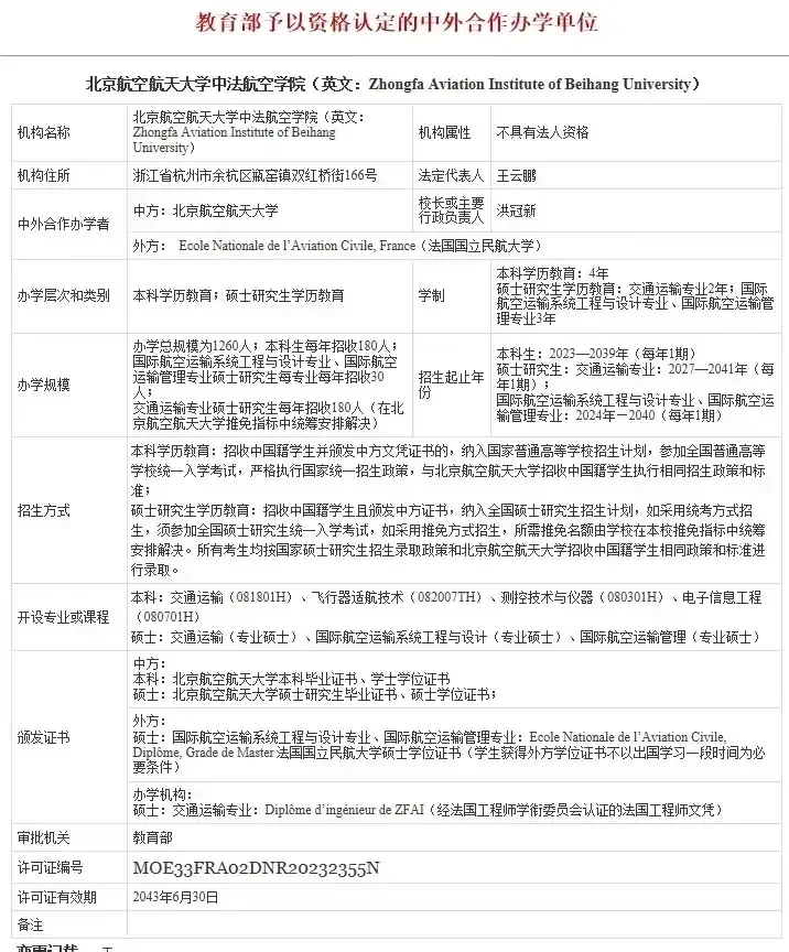 降级了，原本位于杭州的北京中法航空大学正式更名了。最新的叫法既不是最开...