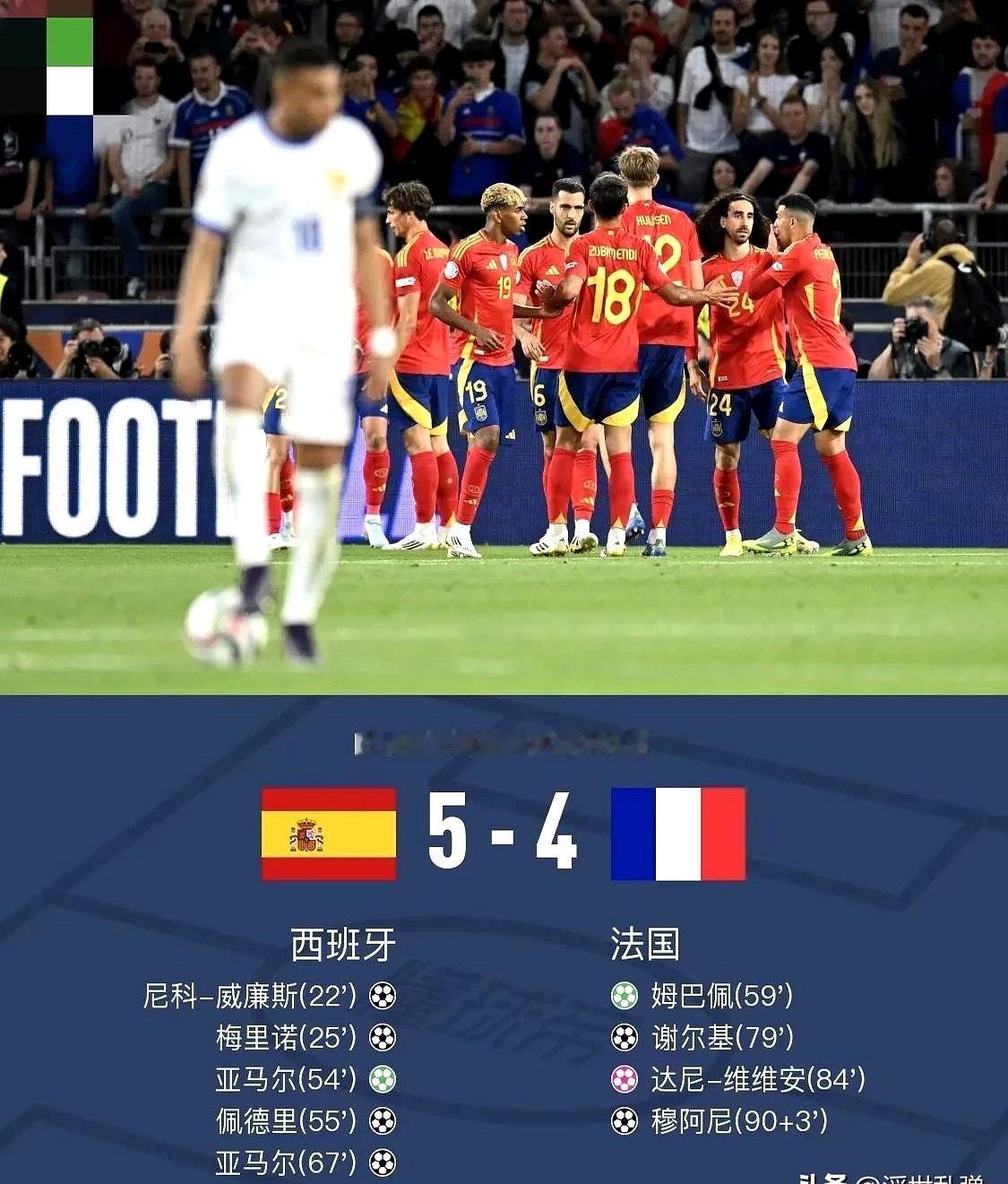 9个进球！从1比5到4比5！高卢雄鸡再次倒在斗牛士脚下，饮恨绿茵场！

你说气不