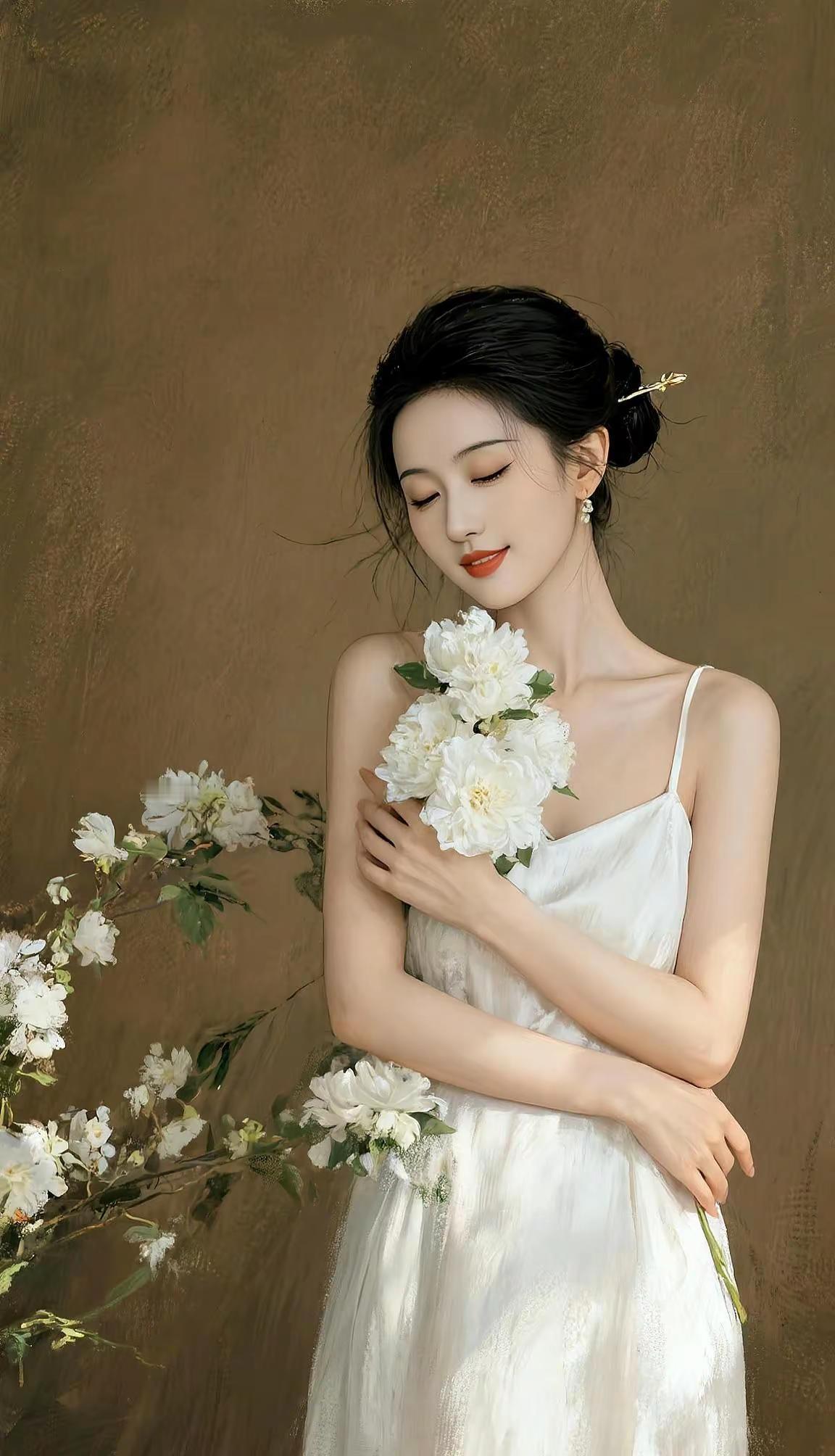 AI光影玉兰花写真 ai创作好有油画的感觉啊