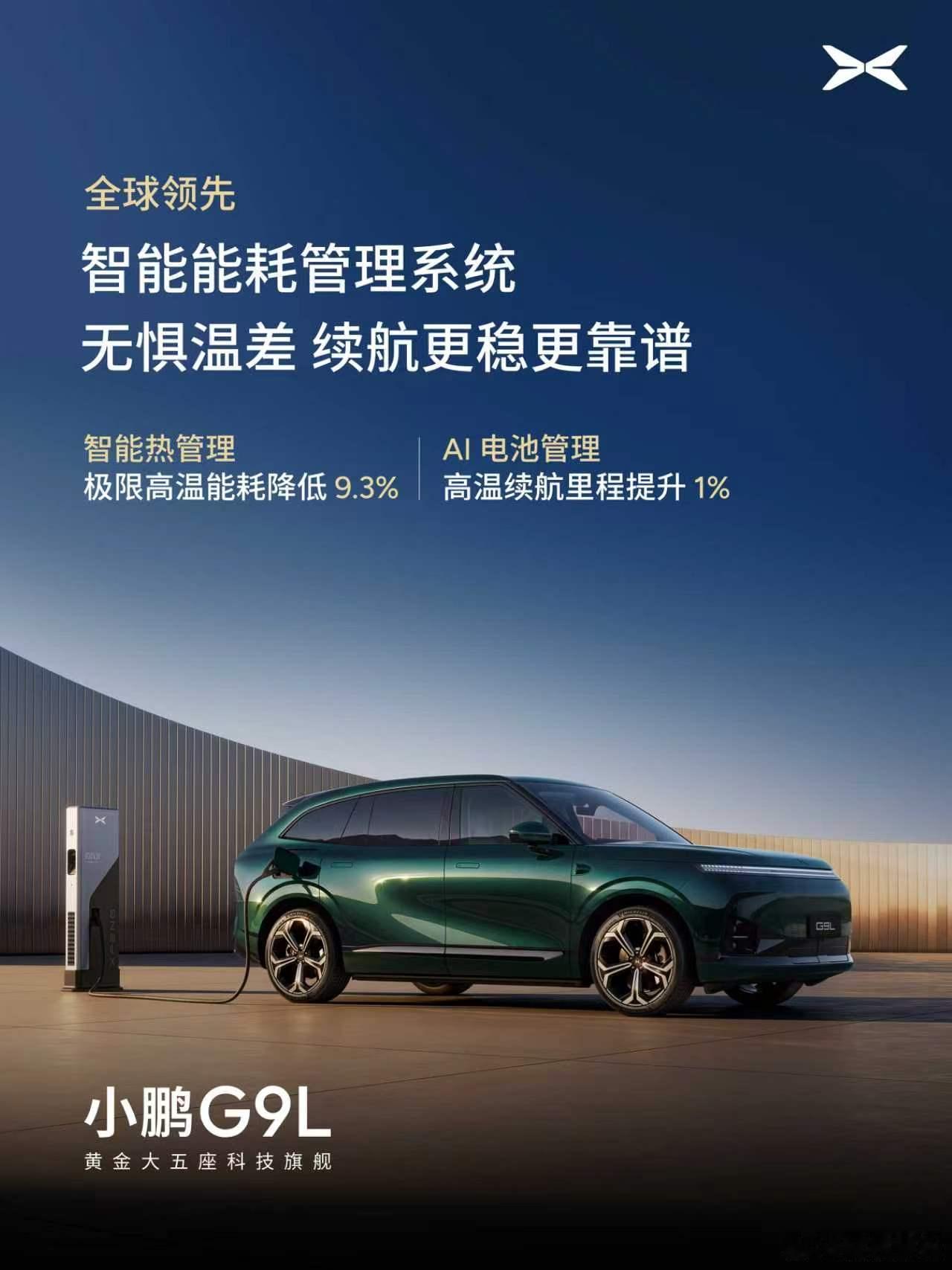 小鹏G9L城区续航达成率超122%小鹏 G9L 纯电版城区、高速双场景续航实测成