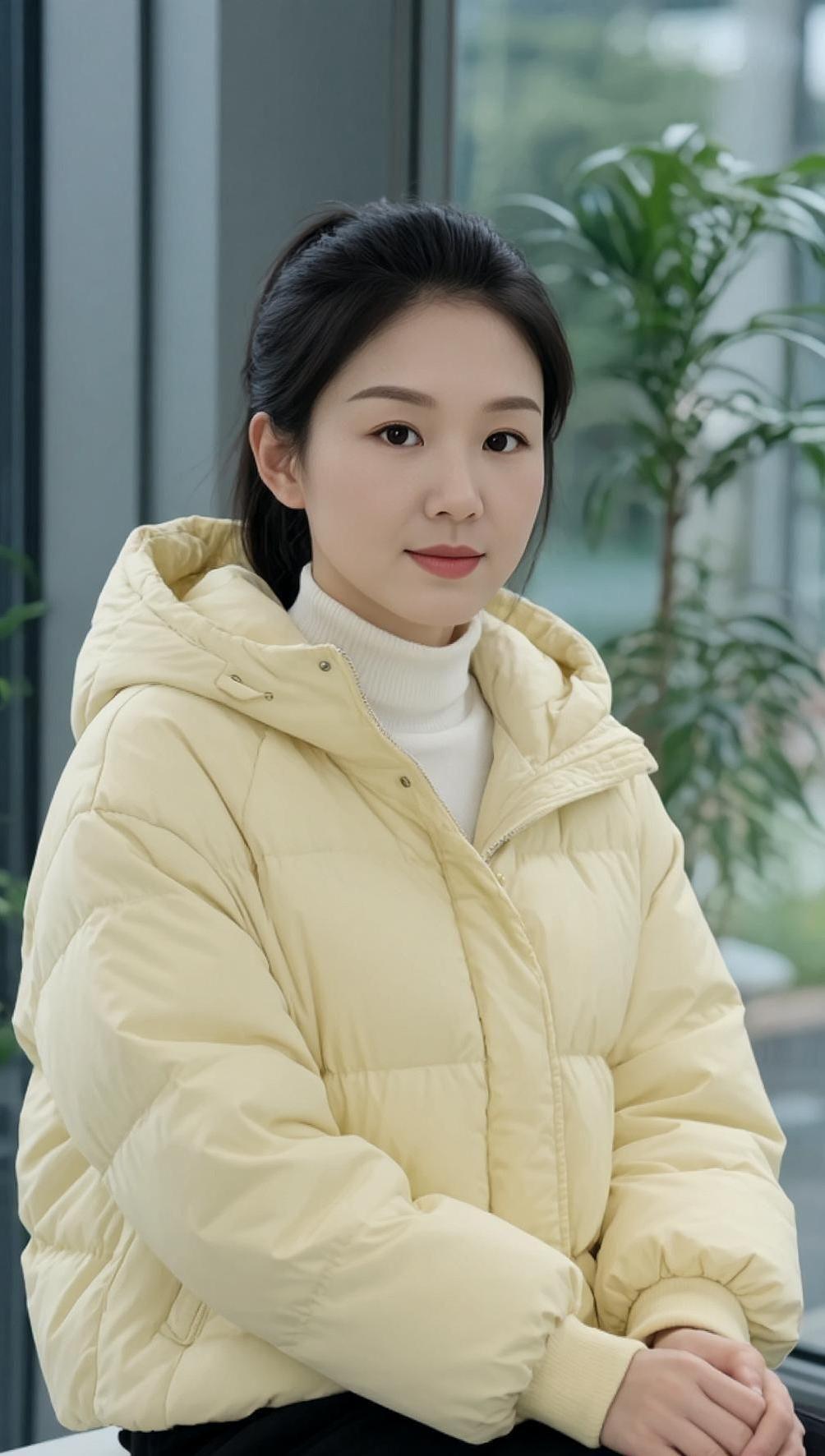 AI浅黄冬日照 抖音ai创作