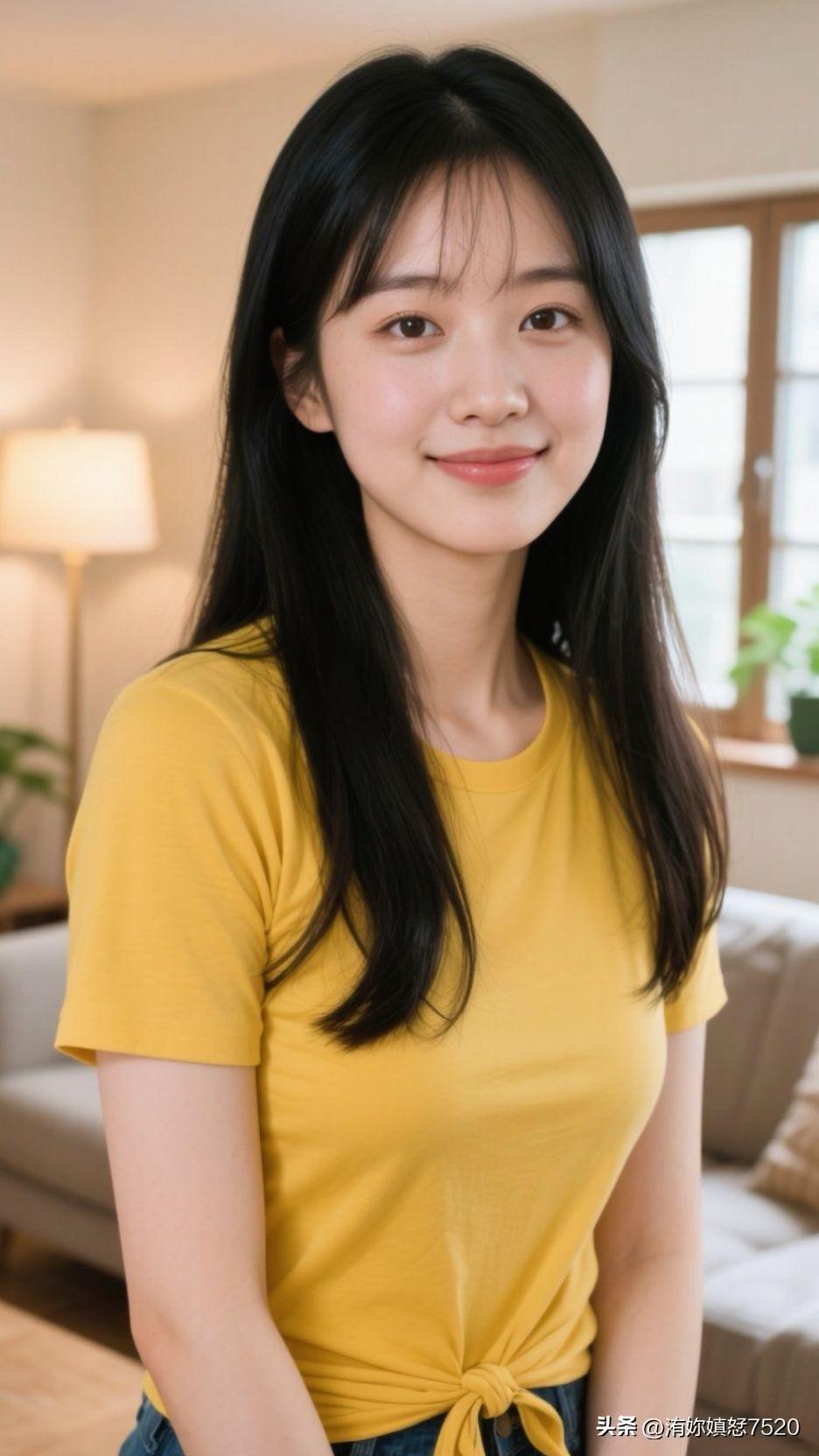 🌻 居家的风掠过衣角的结，鹅黄是晕开的阳光纹，连空气都浸着治愈的甜。郁金香氛围