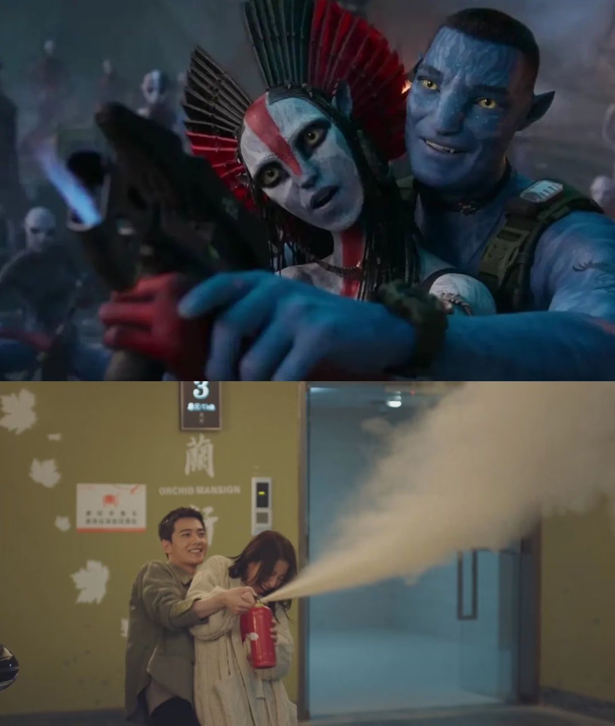 看完阿凡达3才知道这张图含金量《阿凡达3》库里奇和瓦琅的互动直接让我跳戏宋焰！手