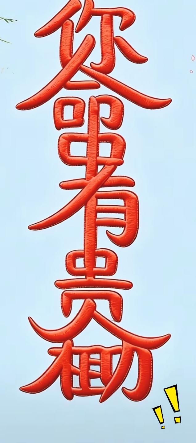 能第一眼把这字拆明白的人真不多，这个看着一体的红字，里面整整藏了八个吉祥汉字。
