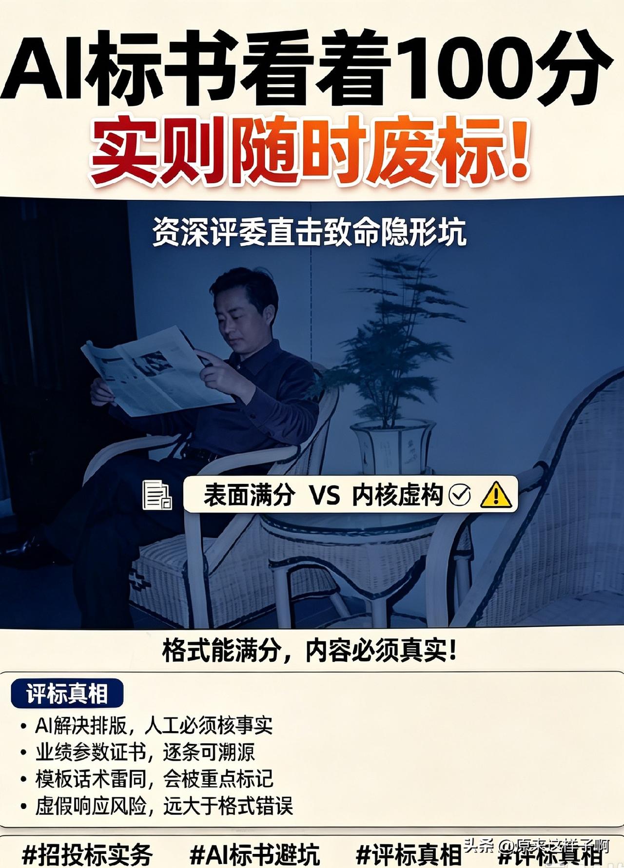 笔者ahwwxbh

现在投标圈普遍依赖AI做标书，很多人有个共同错觉：AI排版