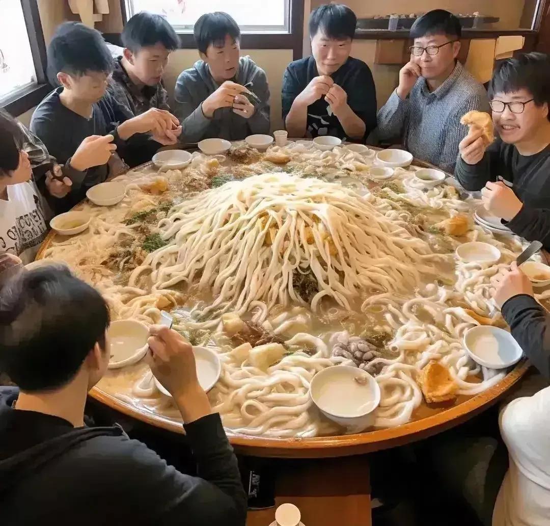 这一大桌子饭，100块能搞定不？[捂脸]