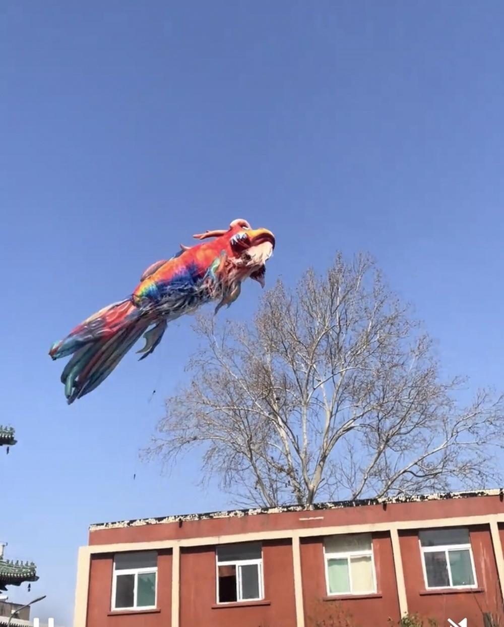 济南上新街展出的巨型鳌鱼意外被风吹走，网友：金鳞岂是池中物，一遇风云便化龙
2月