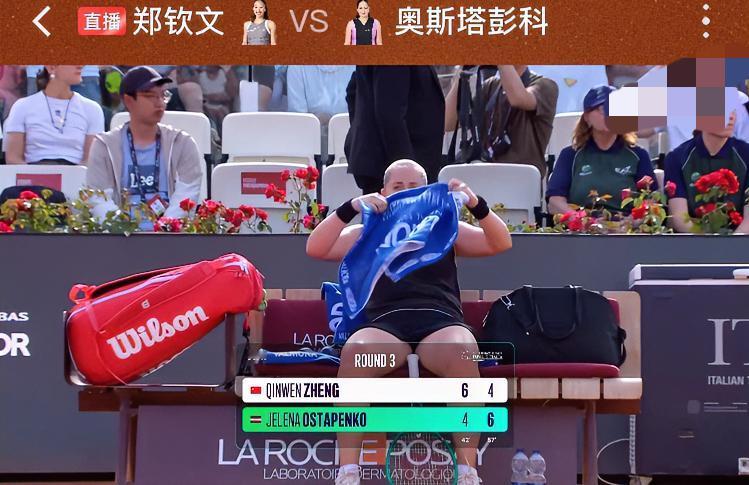 奥斯塔彭科6-4拿下第2盘，将比赛拖入决胜盘！！这一盘前8局双方各自保发，第9局