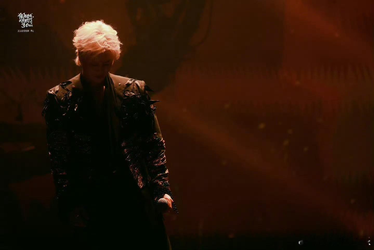 陆虎人到40染白毛 40岁依旧敢尝试新发色，陆虎白毛造型清爽又帅气，演唱会玩梗欢