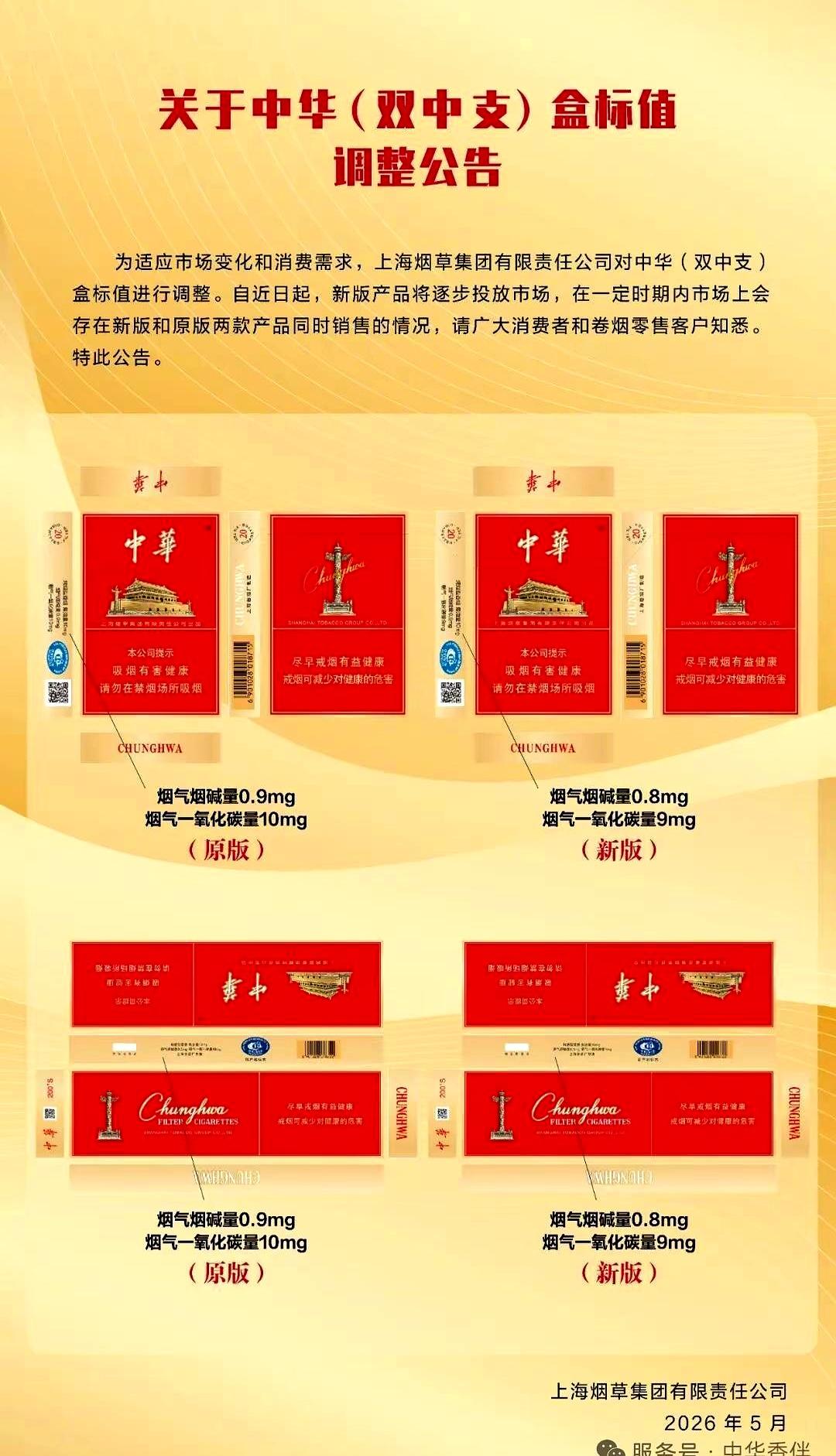 关于中华双中支盒这事，最近不少人都在留意。
说白了，就是“中华(双中支)”盒标值