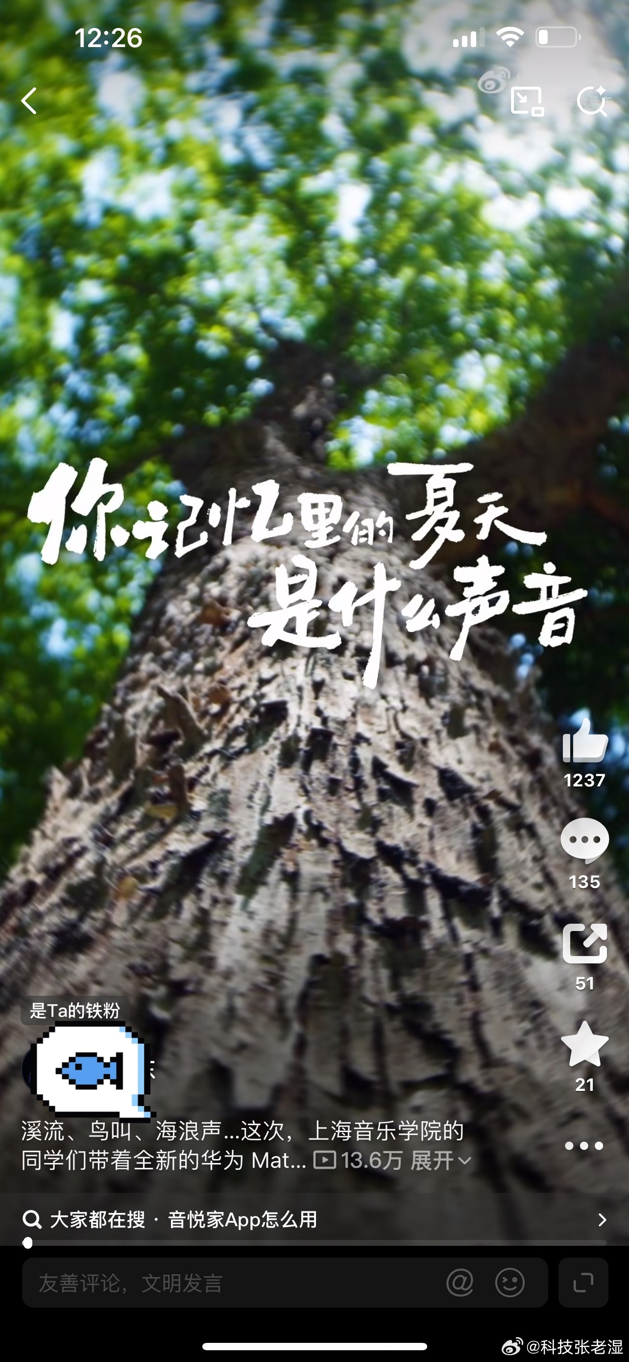 余承东恶搞视频被投诉下架所以夏天应该是什么声音？不应该是蝉鸣吗？感觉这人就是来黑